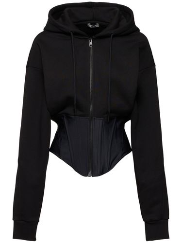 Cotton Jersey Hooded Sweatshirt - MUGLER - Modalova