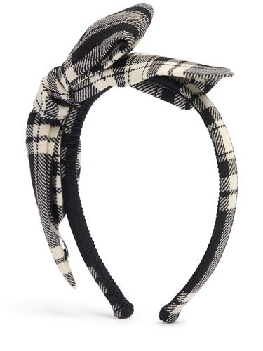 Tartan Headband W/ Bow - ALESSANDRA RICH - Modalova