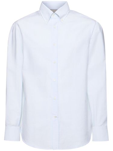 Camicia Button Down In Cotone A Righe - BRUNELLO CUCINELLI - Modalova