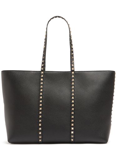 Bolso Tote Rockstud De Piel - VALENTINO GARAVANI - Modalova