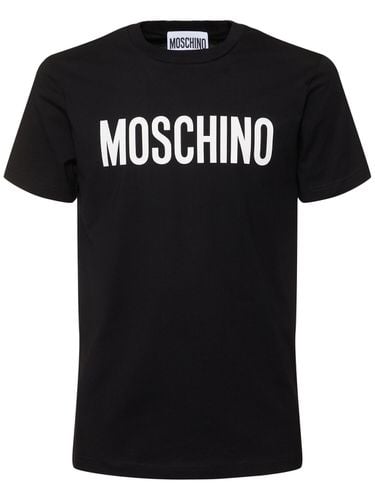 Camiseta De Algodón - MOSCHINO - Modalova