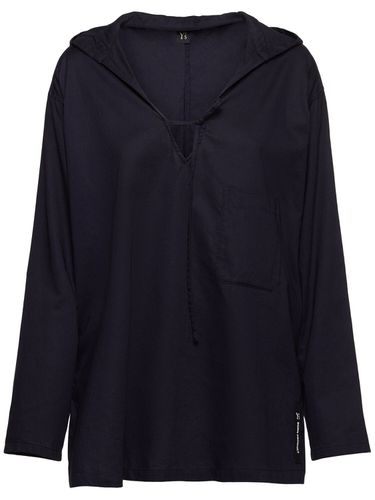 Top In Twill Di Cotone Con Cappuccio - YOHJI YAMAMOTO - Modalova