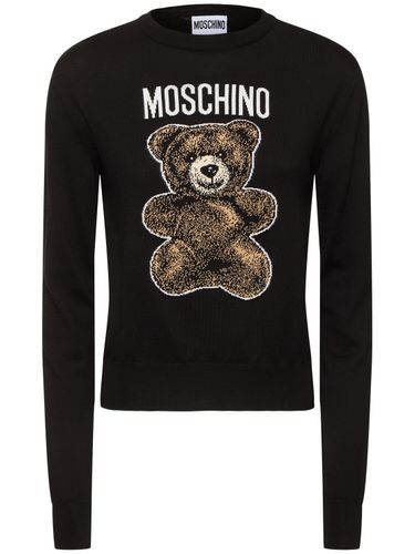 Sweatshirt Aus Baumwolljersey Mit Logodruck - MOSCHINO - Modalova