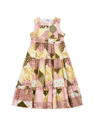 Vestido De Popelina De Algodón Estampado - ETRO - Modalova