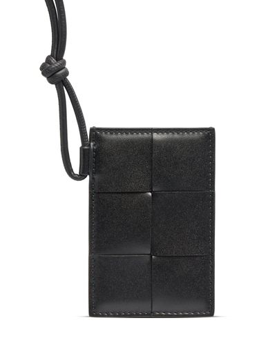 Cassette Leather Id Card Holder - BOTTEGA VENETA - Modalova