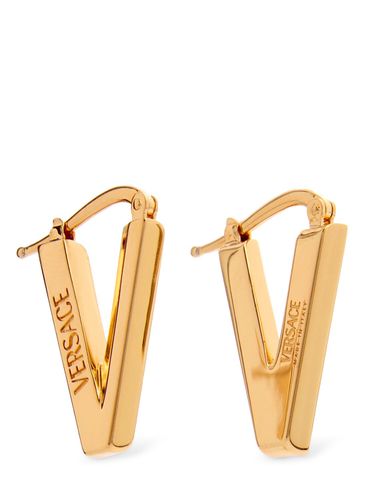 Pendientes Con Logo - VERSACE - Modalova