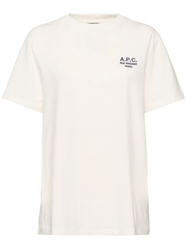 T-shirt In Cotone Organico Con Logo - A.P.C. - Modalova