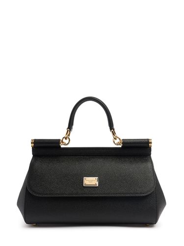 Medium Sicily Elongated Dauphine Leather - DOLCE & GABBANA - Modalova