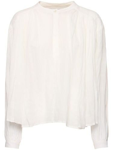 Pleated Ramie Shirt - RÓHE - Modalova