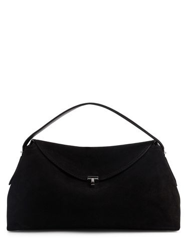 Bolso De Mano T-lock De Ante - TOTEME - Modalova