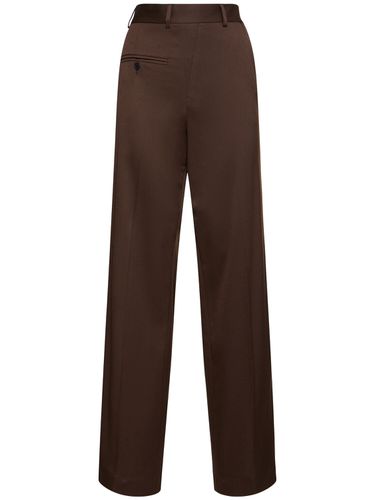 Pantaloni Dritti Sartoriali In Misto Lana - MM6 MAISON MARGIELA - Modalova