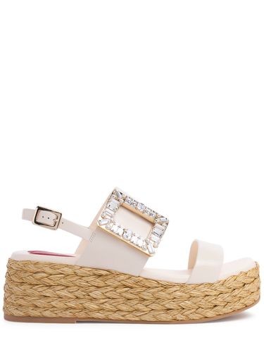 Sandali Summer Strass In Pelle 60mm - ROGER VIVIER - Modalova