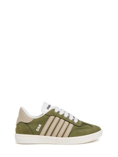 Lace-up Suede Sneakers W/logo - DSQUARED2 - Modalova