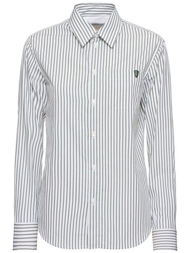 Striped Poplin Shirt W/pocket - BURBERRY - Modalova