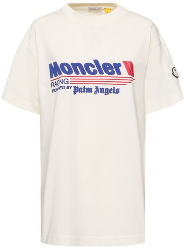 Camiseta De Algodón Estampado - MONCLER GENIUS - Modalova