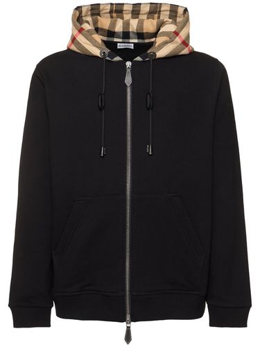 Samuel Cotton Zip-up Hoodie - BURBERRY - Modalova