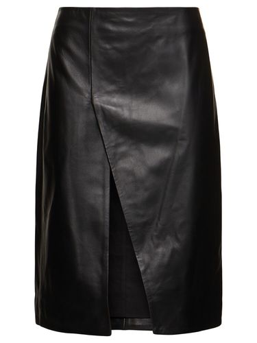 Ekare Leather Midi Skirt - LOULOU STUDIO - Modalova