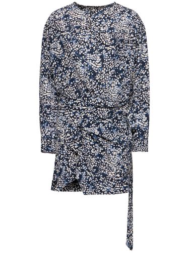 Habla Printed Stretch Silk Mini Dress - ISABEL MARANT - Modalova