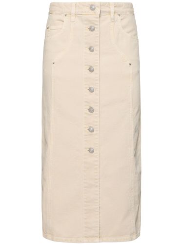 Vandy Cotton Denim Buttoned Midi Skirt - MARANT ETOILE - Modalova