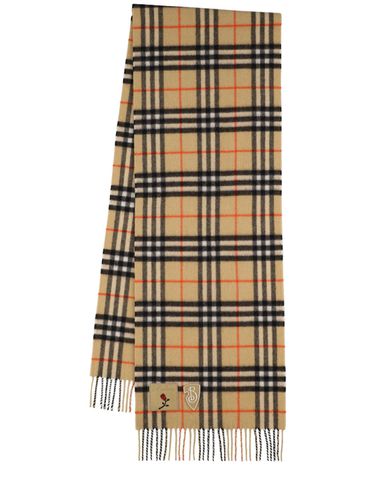 Check Scarf W/patches - BURBERRY - Modalova