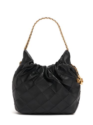 Bolso Mini Fleming Hobo De Piel - TORY BURCH - Modalova