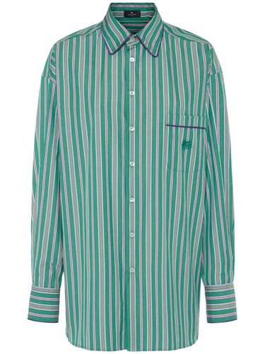 Striped Cotton Poplin Shirt - ETRO - Modalova