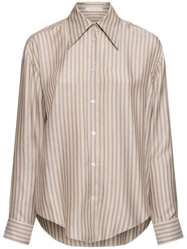 Camicia Parave In Seta A Righe - THE ROW - Modalova