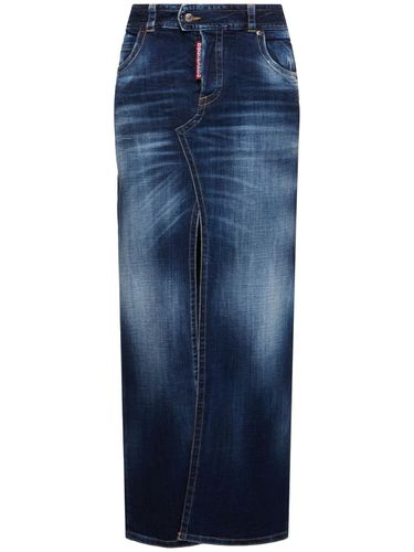 Falda Larga De Denim - DSQUARED2 - Modalova