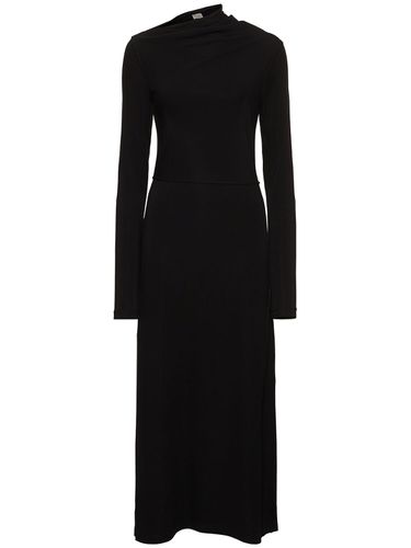 Draped Jersey Long Dress - TOTEME - Modalova