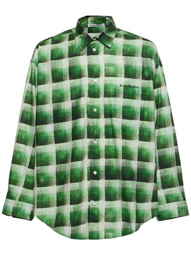 Camicia Setar In Flanella Stampata - ACNE STUDIOS - Modalova