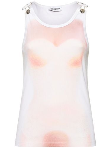 Le Classique Printed Rib Cotton Tank Top - JEAN PAUL GAULTIER - Modalova