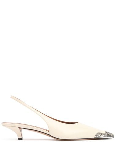 Mm Jessica Leather Western Slingbacks - PARIS TEXAS - Modalova