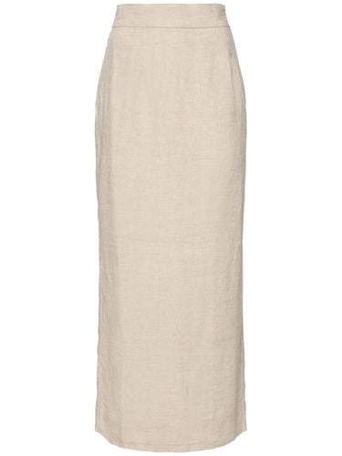 Emma Linen Midi Pencil Skirt - POSSE - Modalova