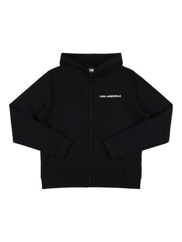 Sudadera De Algodón Con Capucha - KARL LAGERFELD - Modalova