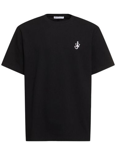 Camiseta De Algodón Con Bordado - JW ANDERSON - Modalova