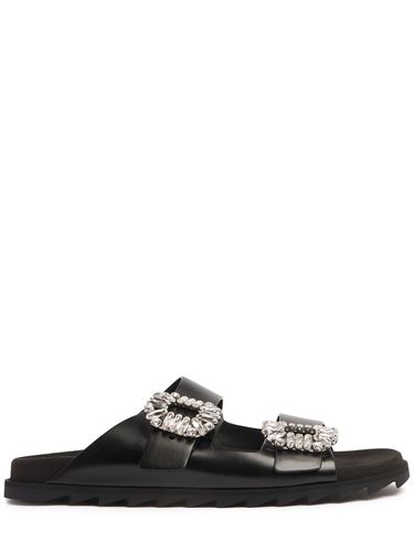 Mm Slidy Viv Leather Sandals - ROGER VIVIER - Modalova