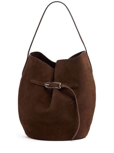 Large Belted Bucket Suede Tote Bag - LIFFNER - Modalova