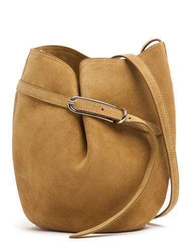 Belted Bucket Suede Shoulder Bag - LIFFNER - Modalova