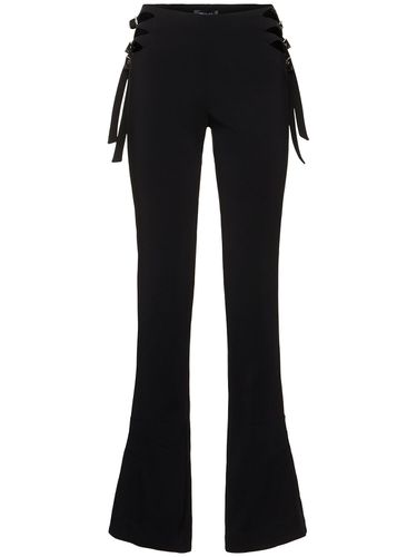 Viscose Bend Crepe Straight Pants - MUGLER - Modalova