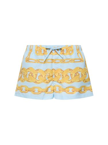 Bañador Shorts De Nylon Estampado - VERSACE - Modalova