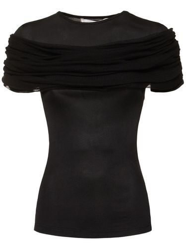 Sonora Veiled Viscose & Silk Top - CHRISTOPHER ESBER - Modalova