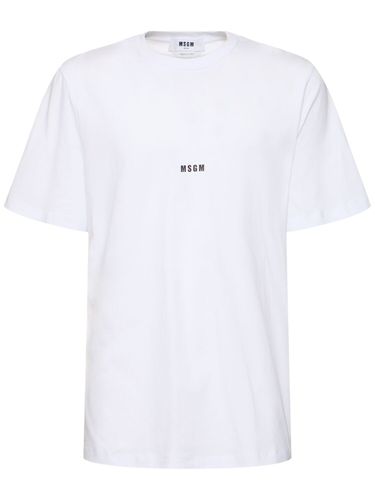 T-shirt In Cotone - MSGM - Modalova