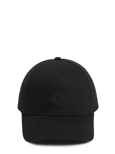 Cappello Baseball In Cotone Con Logo - MONCLER - Modalova