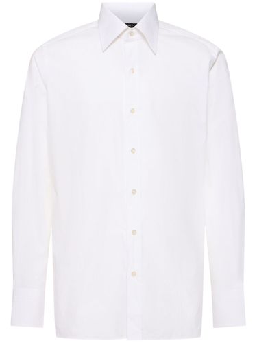 Camicia Slim Fit In Popeline - TOM FORD - Modalova