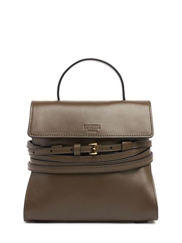 Borsa Mini Tie Me In Pelle Con Manico - MOSCHINO - Modalova