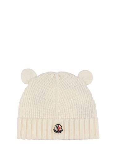 Gorro Beanie De Lana Con Orejas - MONCLER - Modalova