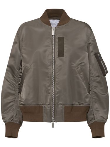 Bomber In Nylon Con Zip - SACAI - Modalova