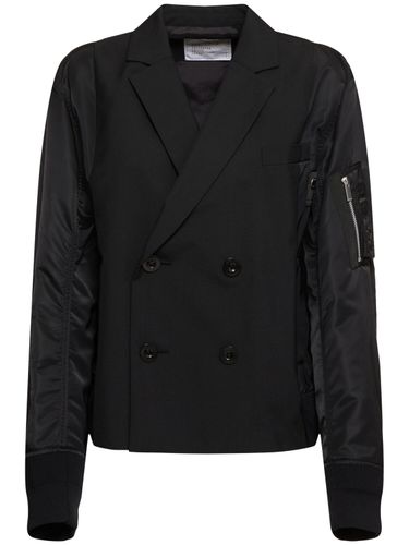 Chaqueta De Sarga De Nylon - SACAI - Modalova