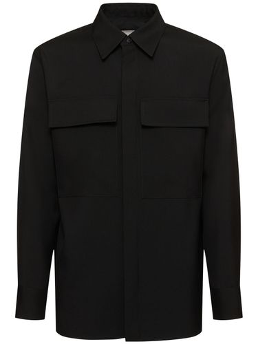 Sobrecamisa De Gabardina De Lana - JIL SANDER - Modalova