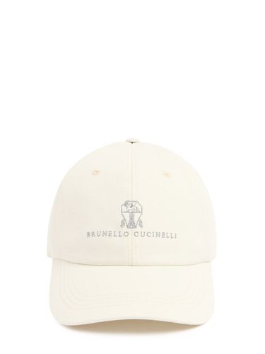 Gorra De Algodón Con Logo - BRUNELLO CUCINELLI - Modalova